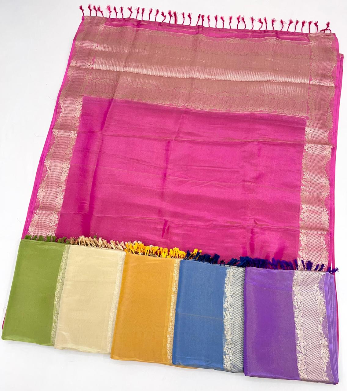 Klaila By Rajtex Zari Tissue Handloom Silk Saree Wholesalers In Delhi